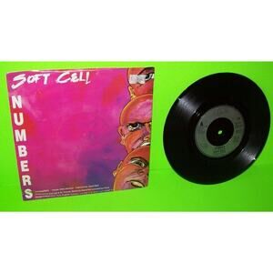 Soft Cell Numbers Barriers 7" Vinyl Record 1983 Original Synth-Pop Marc Almond